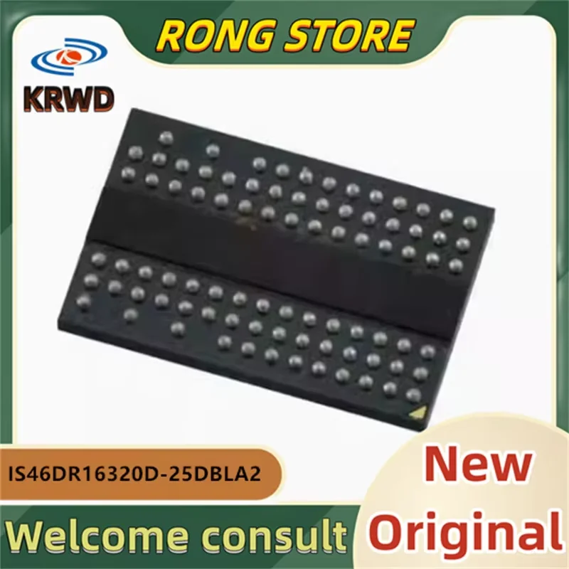 2PCS IS46DR16320D-25DBLA2 New original  IS46DR16320D BGA84