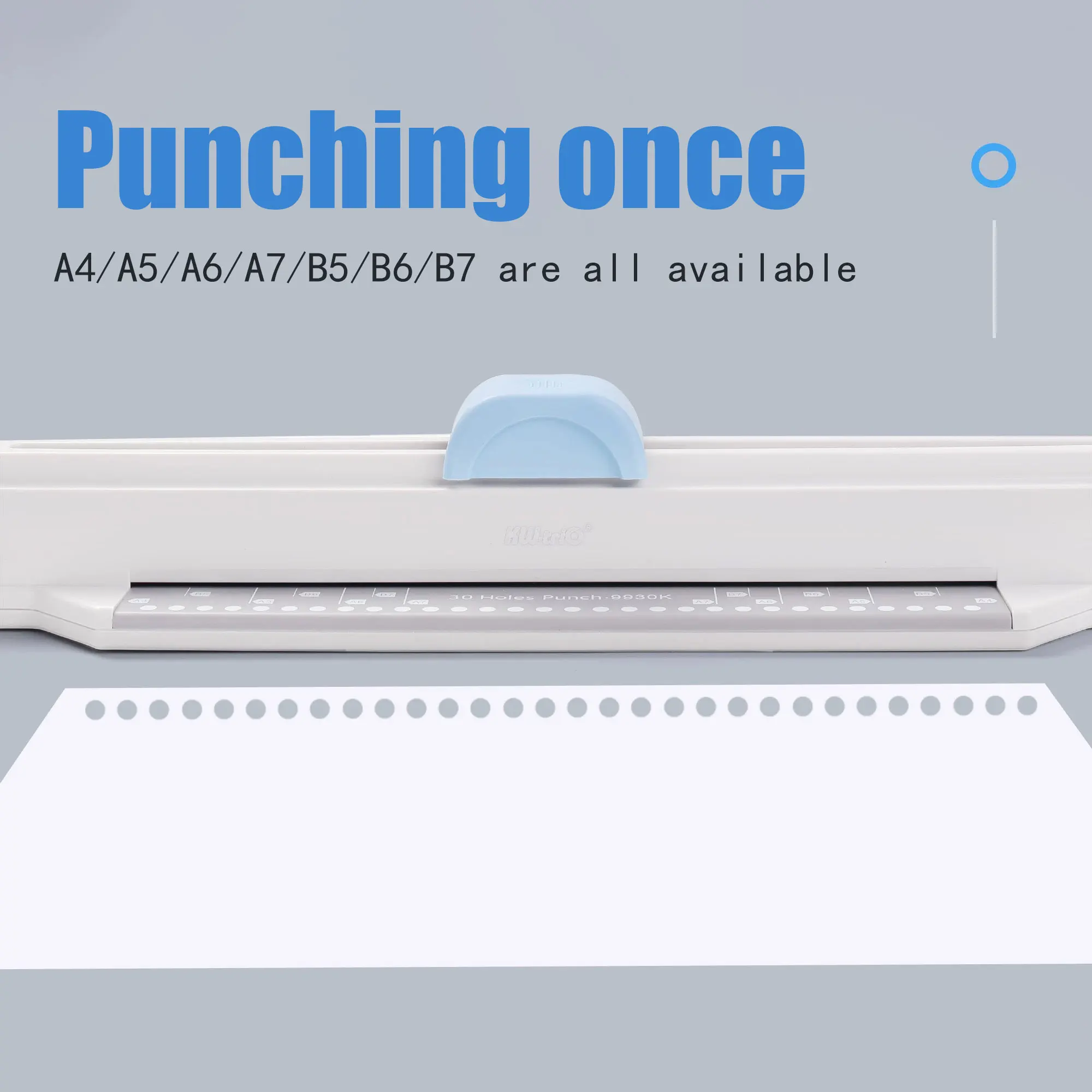 30-hole hand-pushed puncher A4 multi-hole puncher quick and simple punch folder loose-leaf core data binding puncher