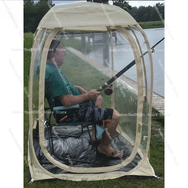 Q7G Fishing Tent Autumn and Winter Single Outdoor Windproof and Cold-proof Transparent Tent Raft Fishing Winter Fishing