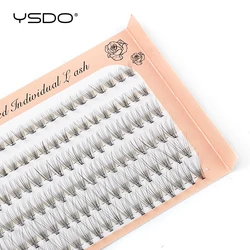 YSDO 6 Rows Natural Eyelash Extension Soft Volume Faux Cils 10D Cluster Individual Lashes Makeup Fake Eyelashes Tools Cilia