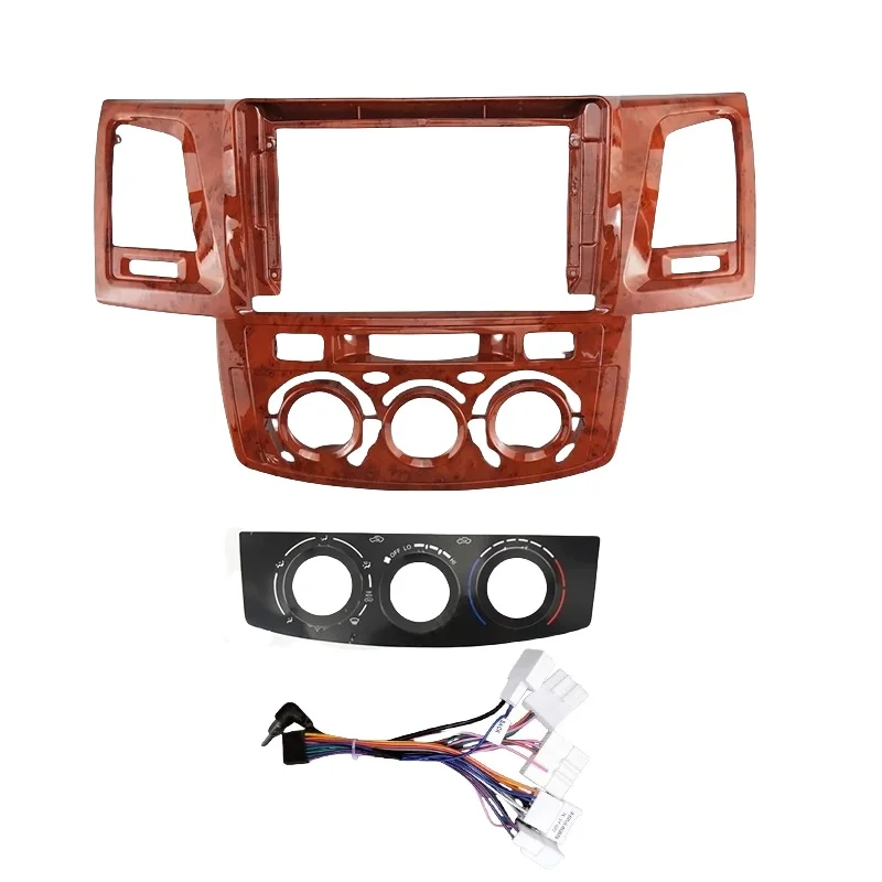 طقم أندرويد داش مقاس 9 بوصات لسيارة تويوتا فورتشنر/هايلكس/ريفو/فيجو 2008-2014