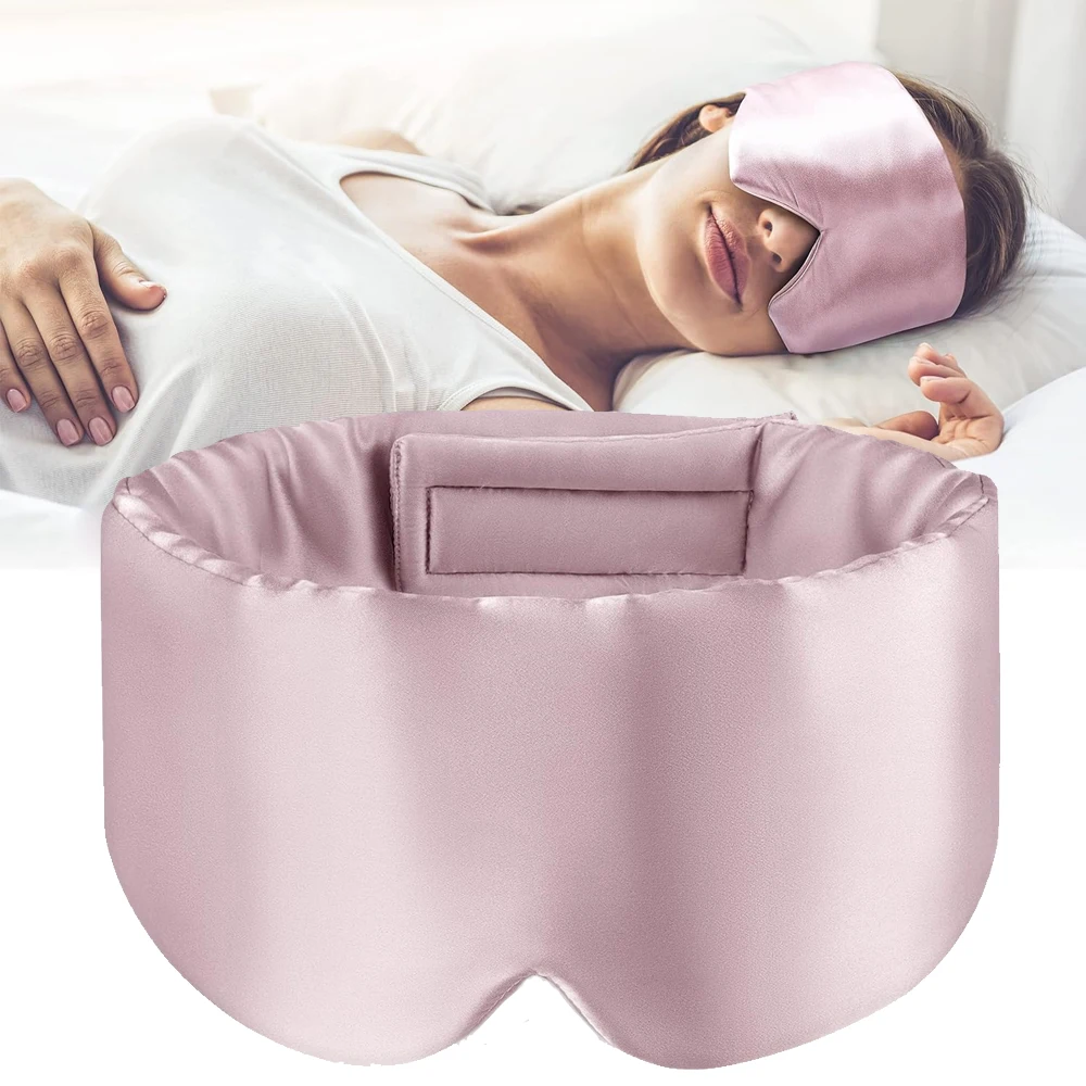 

100% Mulberry Silk Sleeping Mask Eyepatch Blocking Light Eyemask Soft Padded Travel Sleeping Aid for Sleep Patch Slaapmasker