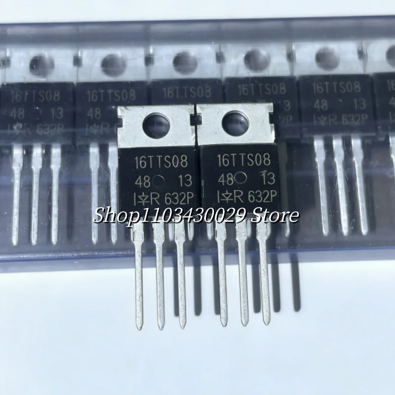 10Pcs new original 16TTS08 16A 800V TO-220 rectifier tube, suitable for power supply applications