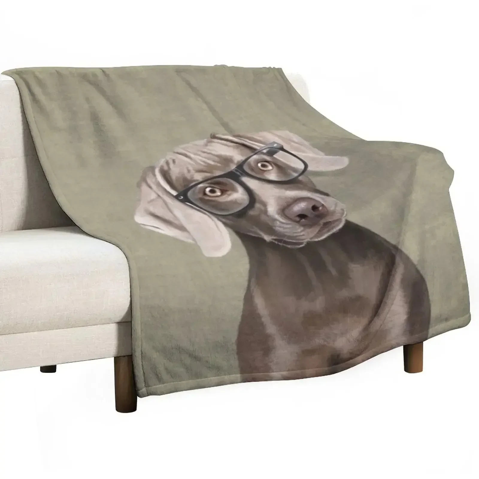 

Mr Weimaraner Throw Blanket Summer Hair Personalized Gift Moving Blankets