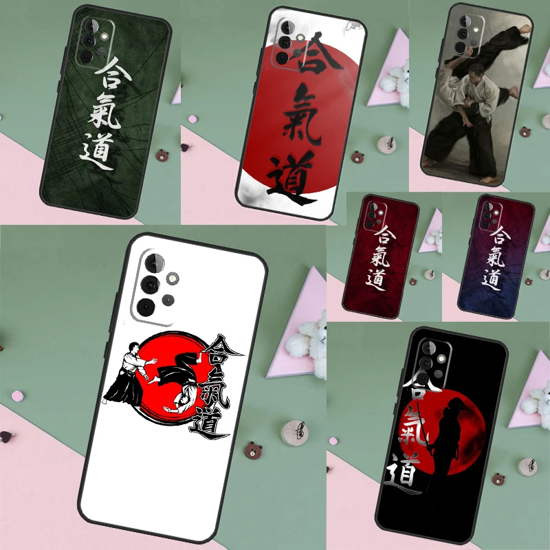 Japan Martial Aikido Cover Case For Samsung Galaxy A52 A53 A54 A12 A13 A14 A11 A51 A71 A22 A23 A24 A32 A33 A34