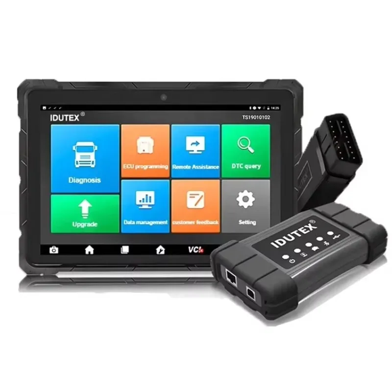 2025IDUTEX TS910 PRO XTUNER diagnostic tool for universal heavy duty truck commercial vehicle and machinery+10.1