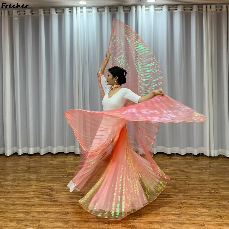 New Style Show Dancing Wings Performance Stage Costume di danza del ventre donna versione grande velo da ballo Party Club bella ala
