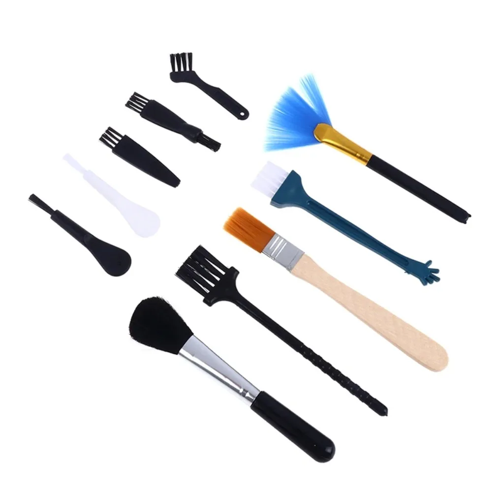 10Pcs Multifunction Keyboard PC Cleaning Brush Kit Portable Small Tools Car Phone Dust Brushes Cleaning Accessories