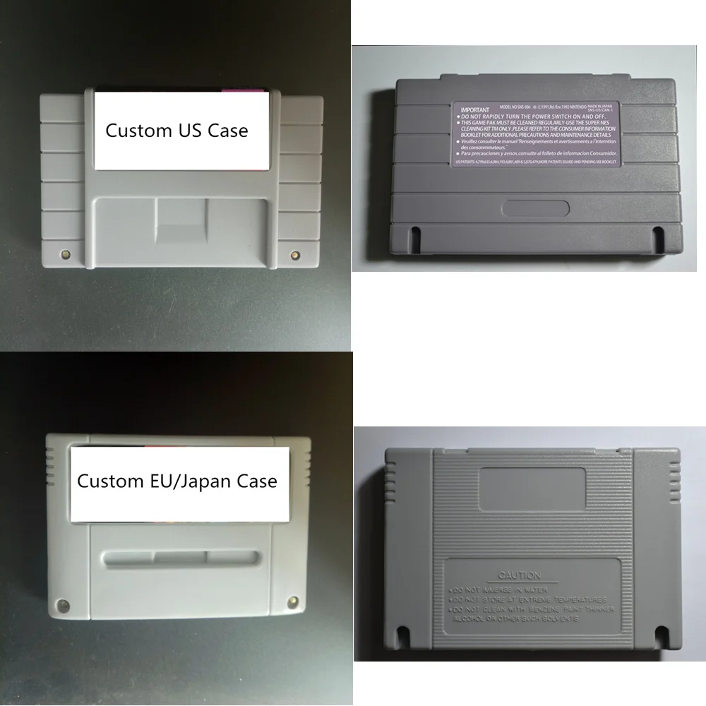 SNES Custom Games Cartridge for 16 Bit Game Console