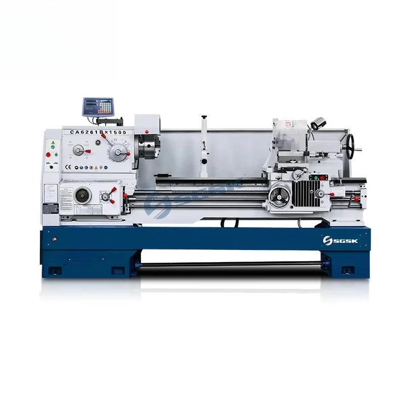 Torno mecánico de metal SGSK CA6250 Torno Manual Torno construcción robusta para acero al carbono y acero inoxidable