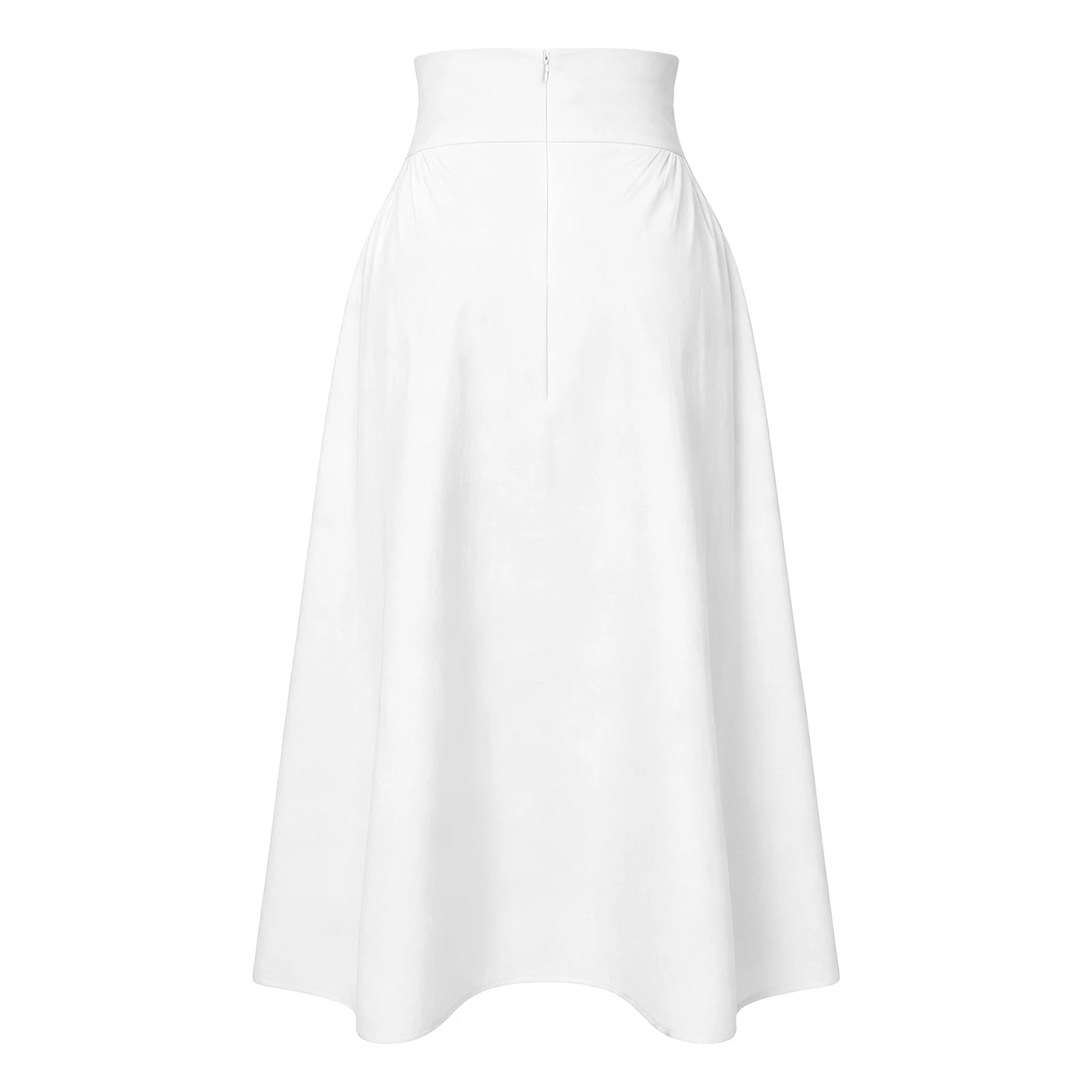 Womens Renaissance Cosplay Ruffled Skirt High Waist A-line Skirt with Pockets for Carnival Themed Party Dress Ups Stage Show