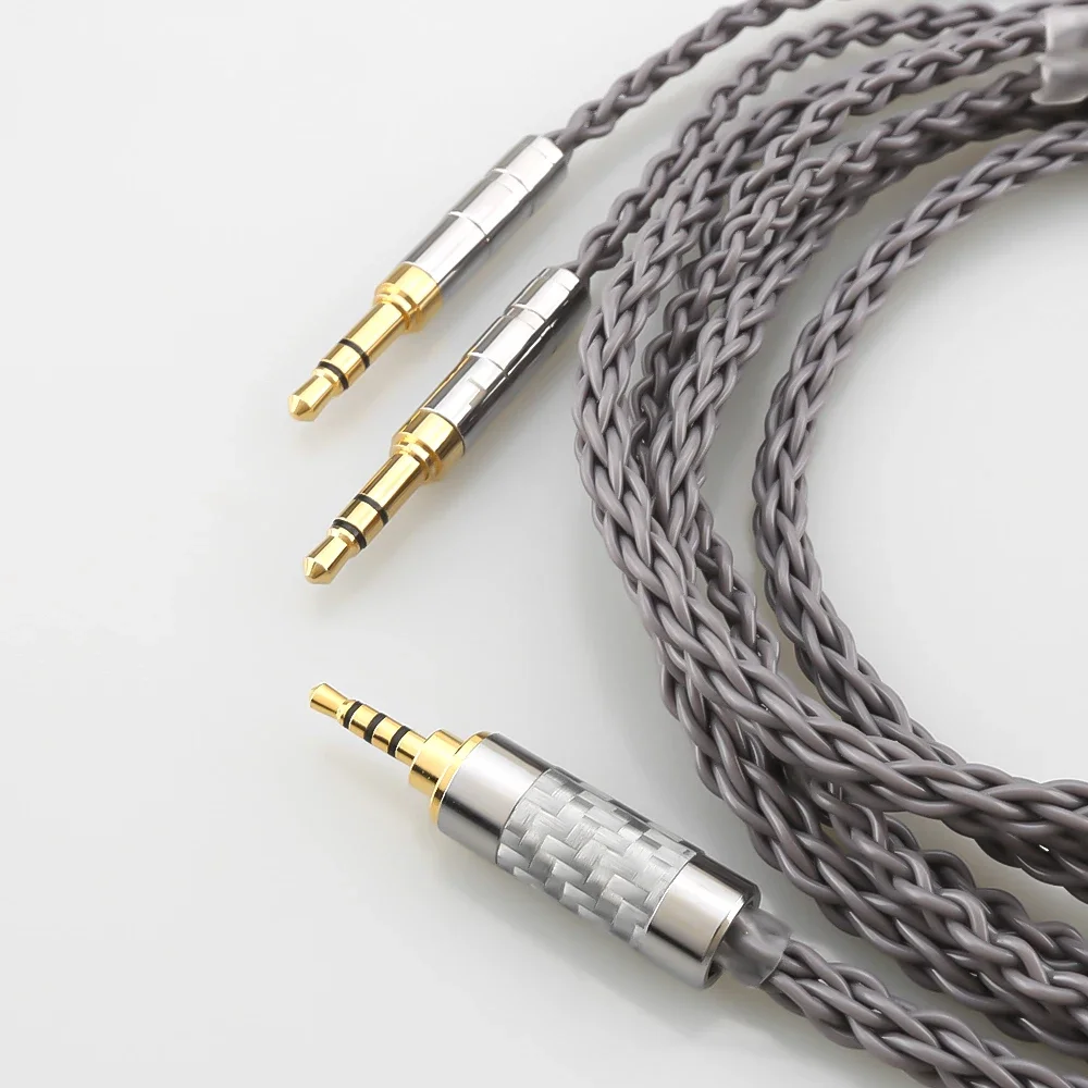 

HIFI 3.5mm 4.4mm 4 Pin XLR 2.5mm 8 Cores Headphone Earphone Cable for Hifiman Ananda Sundara HE1000SE HE6SE HE400 Z7M2