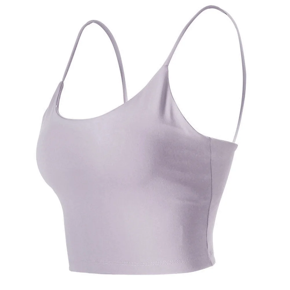 

Woman Sports Vest Underwear Purple Size M Premium Lightweight Breathable Fitness Bra Yoga Running Tennis Dance Workout Vest