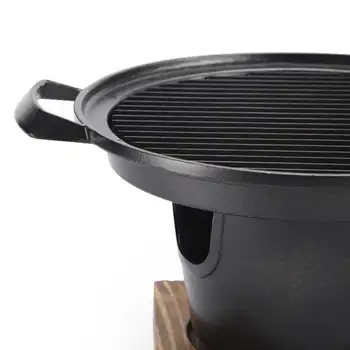 Odnímatelný japonský alkoholový vařič korejský přenosný nepřilnavý mini grilovací vařič grilování kempování 8 nejlepší prodej otočit palivo - №5