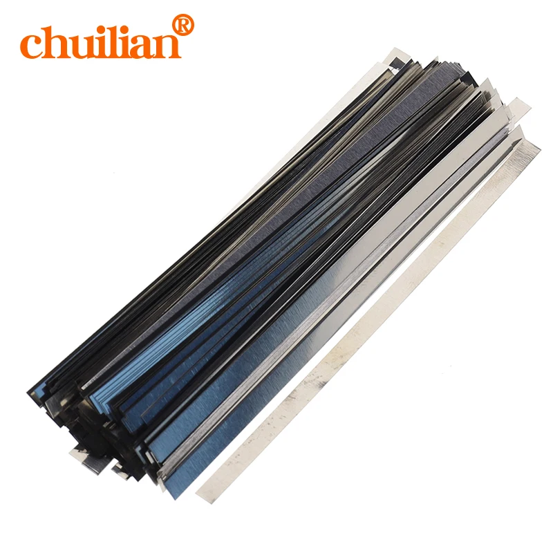 

100pcs/lot 0.15mm x 10mm x 100mm Quality low resistance 99.96% pure nickel Strip Sheets for battery spot welding machine