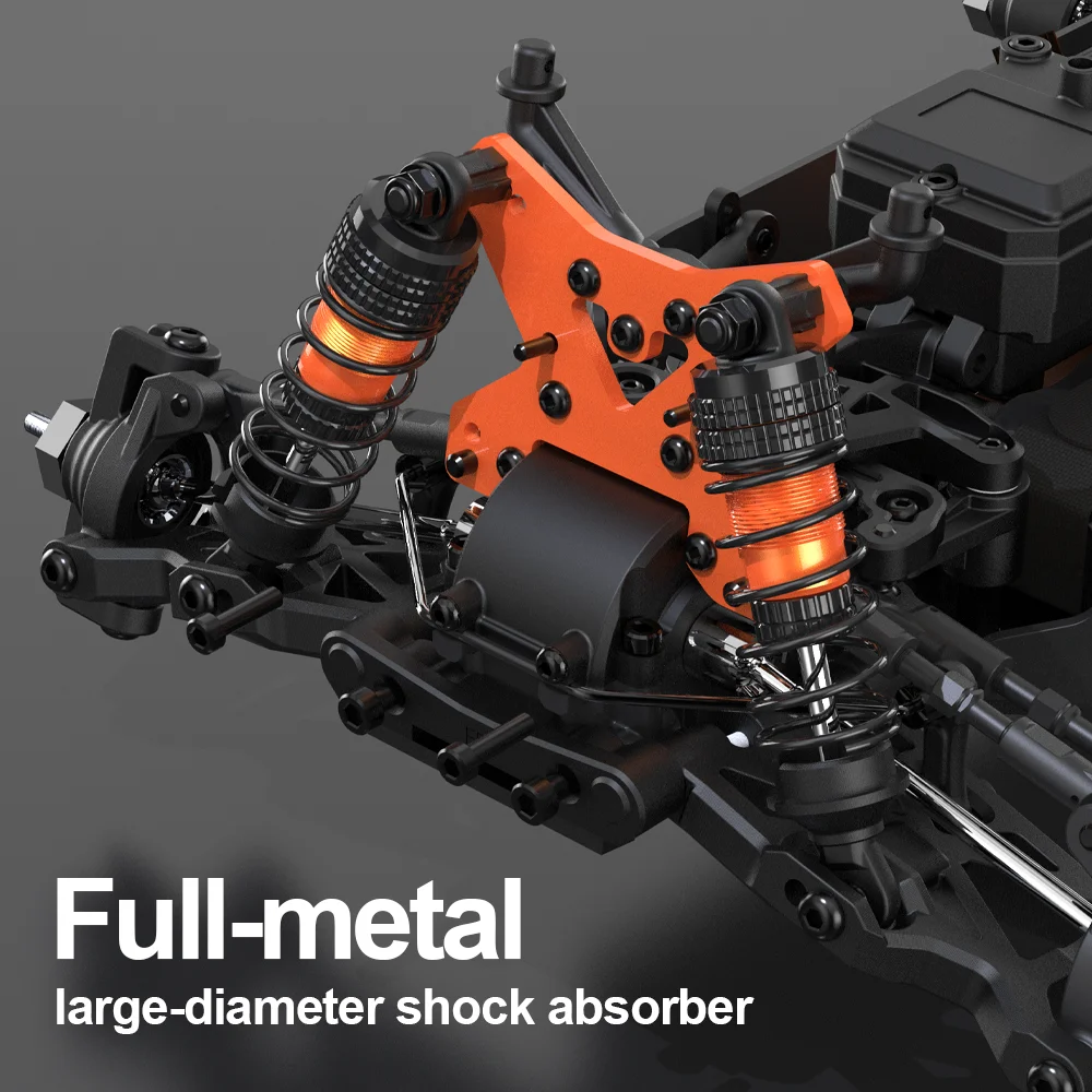 JIUSI PT14R MT14R 1/14 RC سيارة 4WD 80km/h فرش 2.4G التحكم عن بعد سباق السيارات 3S 35C 2200mAh عالية السرعة على الطرق الوعرة مركبة يتم التحكم بها عن بُعد