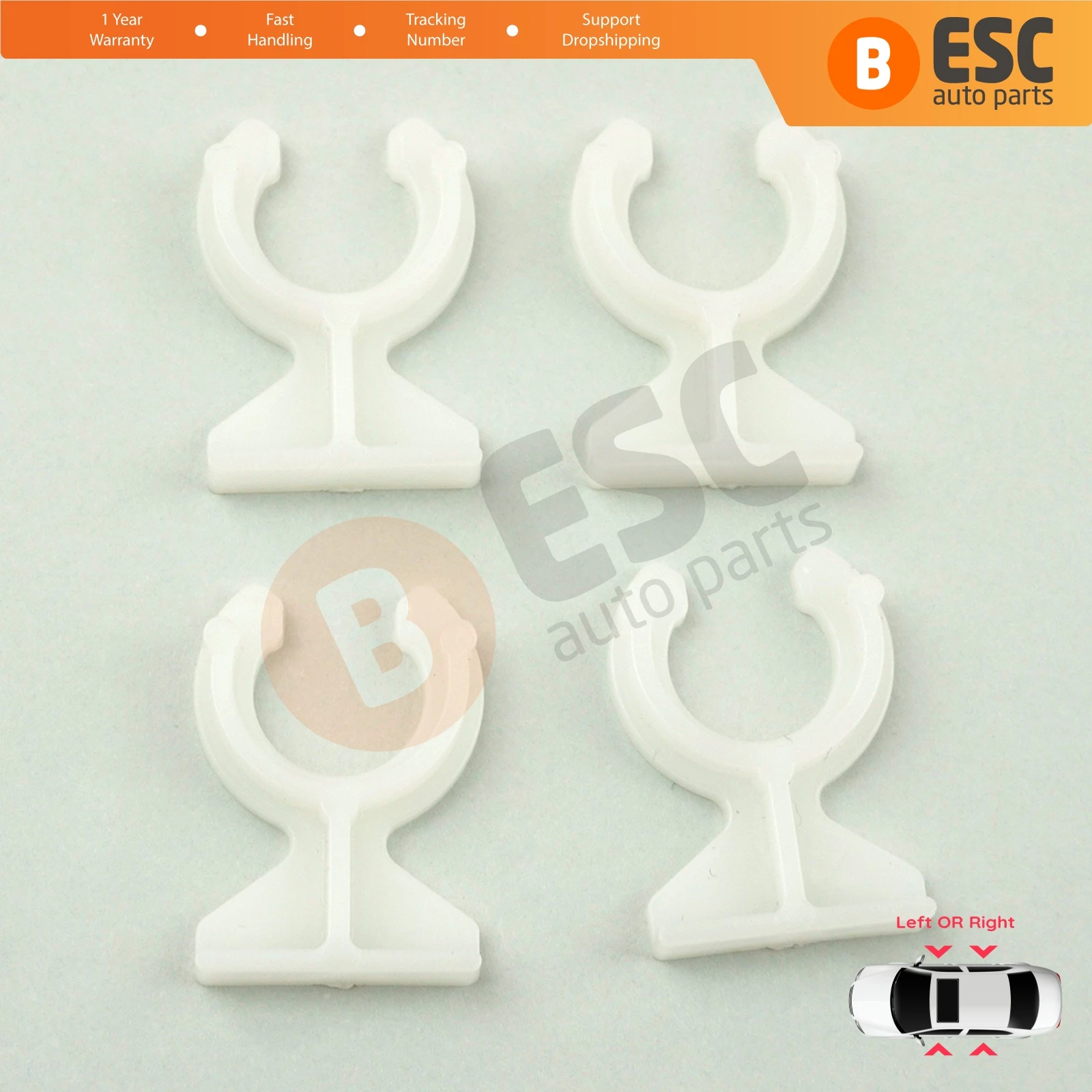 

EWR5110 Window Regulator Guide Bracket Fixer Clips for Fiat Albea Siena Palio Doblo Panda Ducato Trafic Vivaro A Iveco Romeo 147
