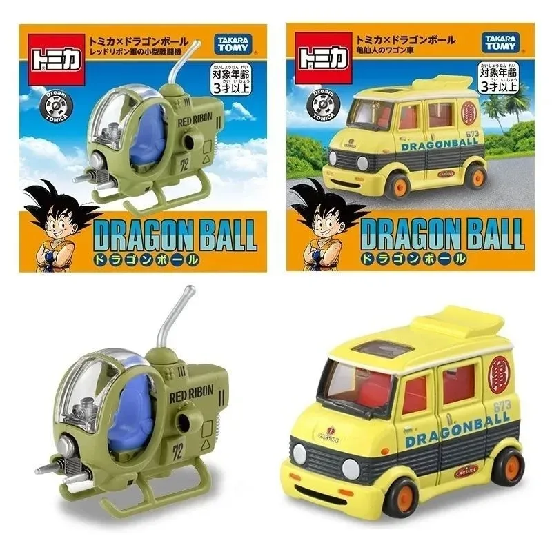 Nowy model samolotu TAKARA TOMY Dragon Ball Kame Sennin Red Ribbon Army Son Goku Kinto Un Metalowy Model Samochodu Zabawka dla Chłopców