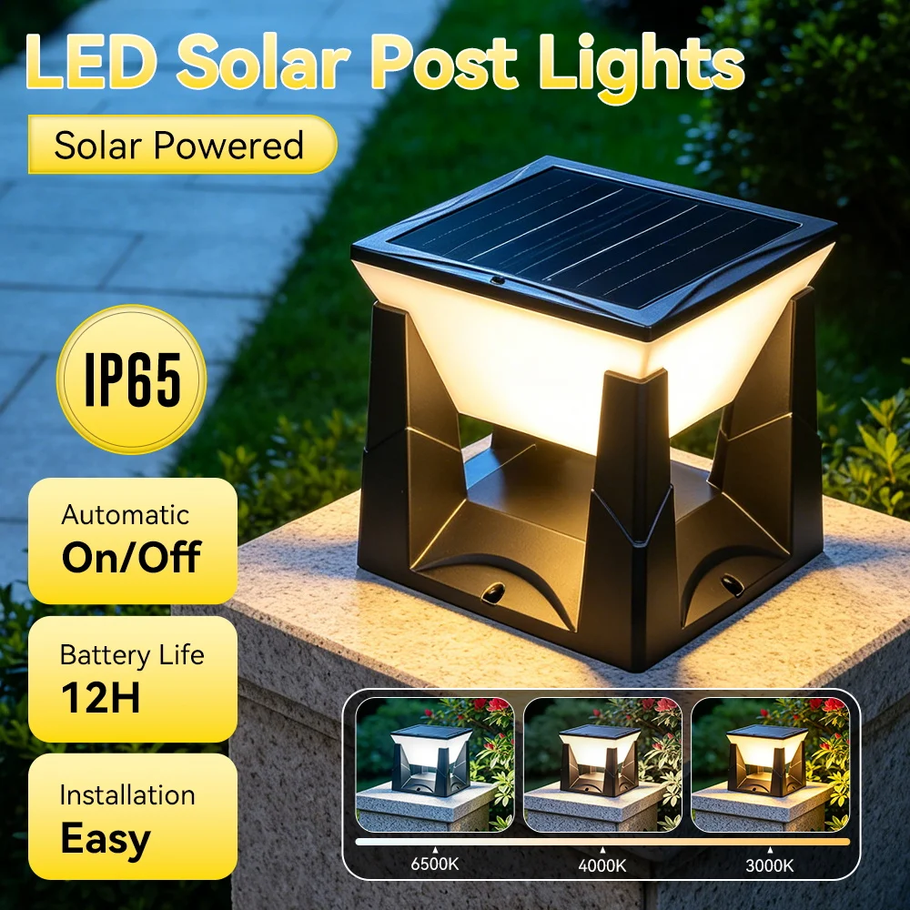 屋外ソーラーポストライト-ip65-防水-3-色-led-ピラーライト景観庭園パティオ装飾用外部-led-ソーラーランプ