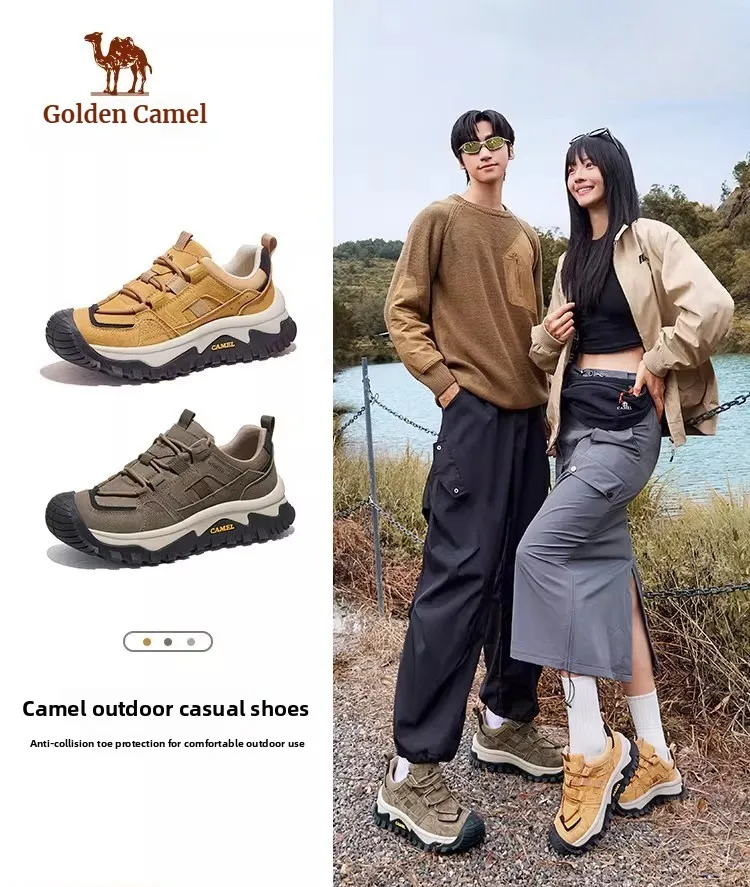 GOLDEN CAMEL Outdoor Hiking Shoes for Men Women Non-Slip Wear-resistant Climbing Shoe 2026 Breathable Trekking Casual Sneakers