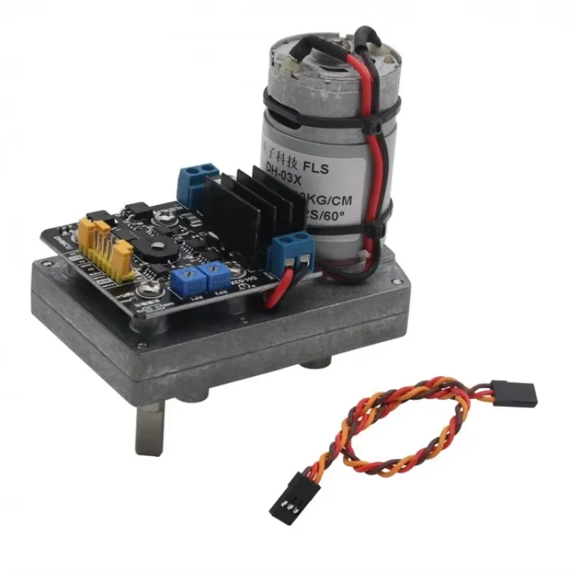 

DH-03X 110KG/CM Steering Gear With D Shaft Potentiometer Feedback DC12-24V For RC Robot Arm
