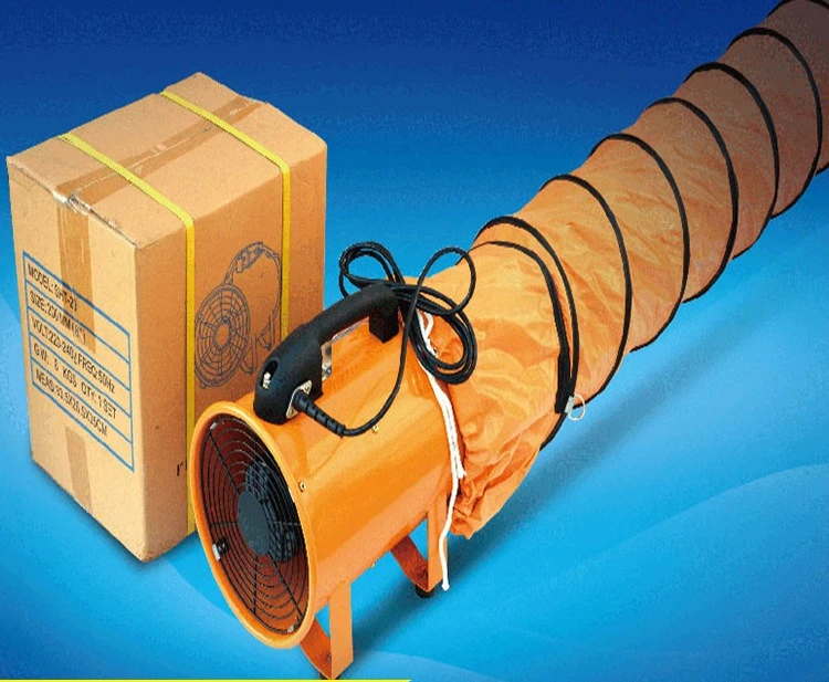 Medium pressure axial flow mobile tunnel mobile portable hand-held fan