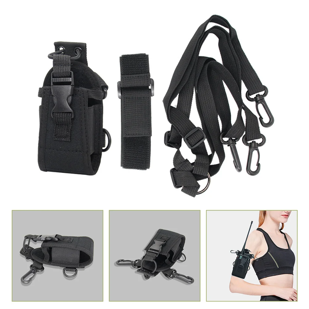 

Firefighter S Radio Holder Harness Walkie Arm Bag Duty Belt Strap Shoulder Nylon Gear