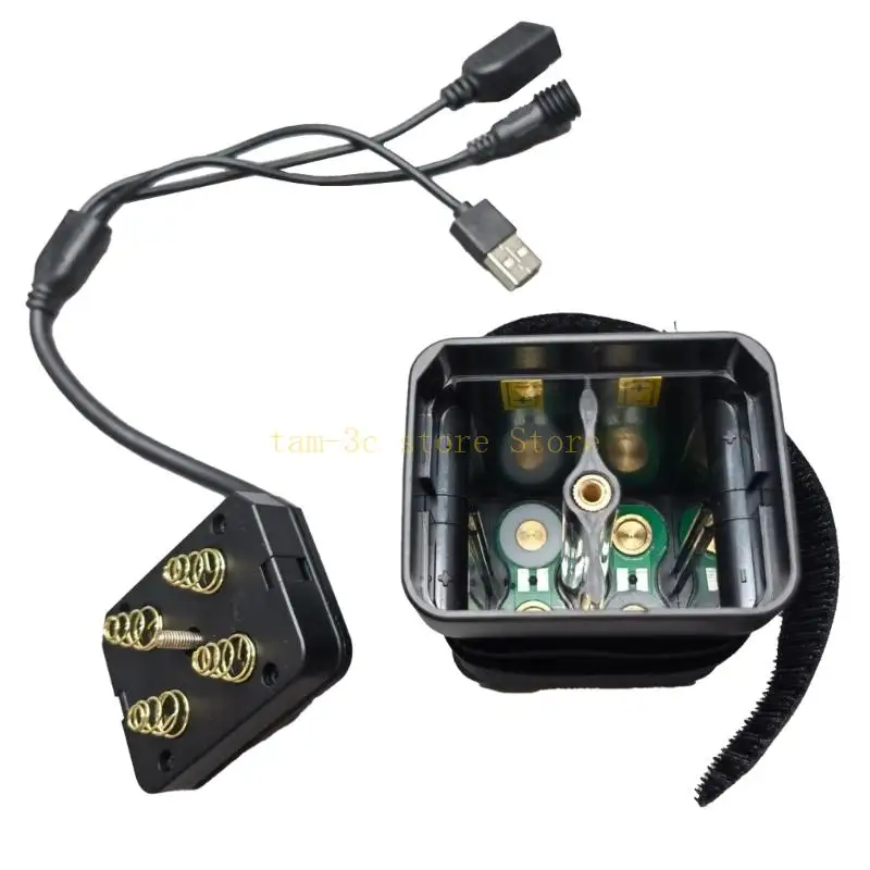 Compact Battery Enclosure Portable 21700 Battery Chamber 21700 Battery Repository for Bicycles Lighting & Charging D0UA