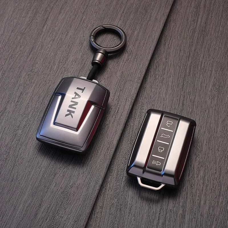 

Soft TPU Car 4 Buttons Key Case Cover Shell For Great Wall GWM WEY TANK 300 500 Tank300 Tank500 Auto Remote Keychain Accessories