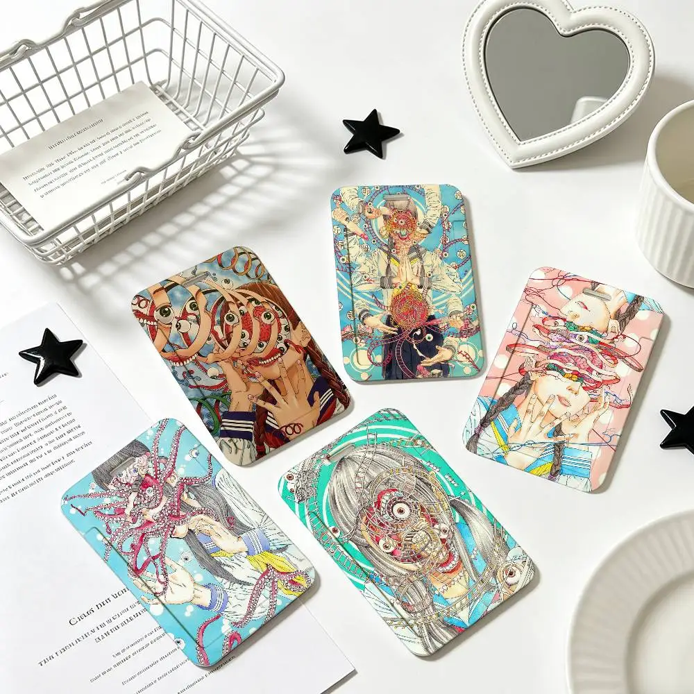 S-Shintaro Kago Horror Cartoons ID Card Holder Badge Holders Lanyard Business Exhibit School Strap Neck Hang