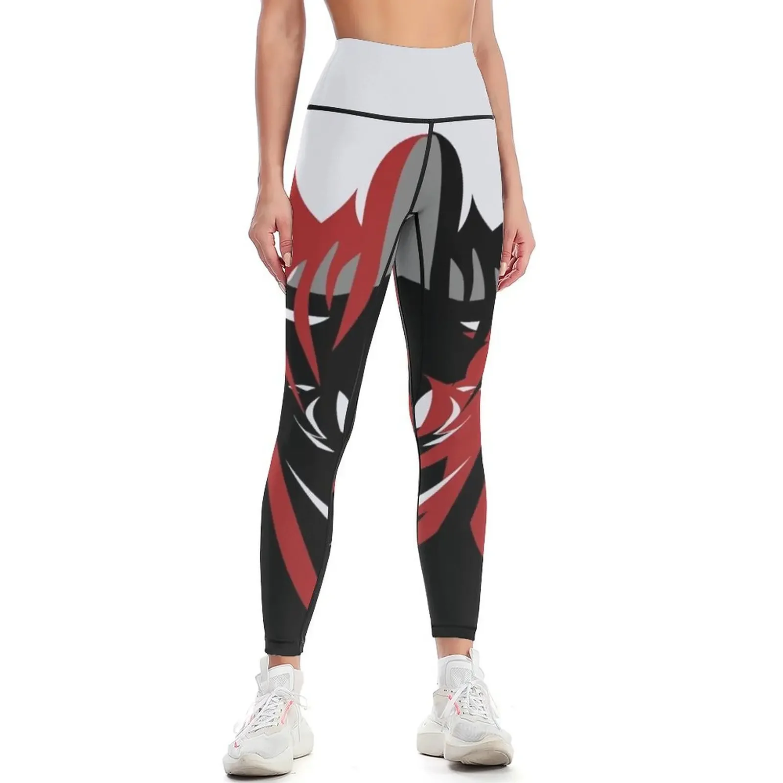 

Black & Red Quintessence Leggings sporty woman push up Sports pants for sport pants Womens Leggings