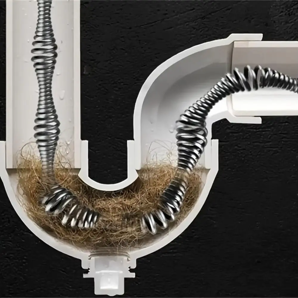 Cleaning Tools Handheld Sewer Pipe Plunger Dredge Extendable 3/4/5/7 Meters Clogged Remover Flexible Sturdy Pipe Plunger Kitchen