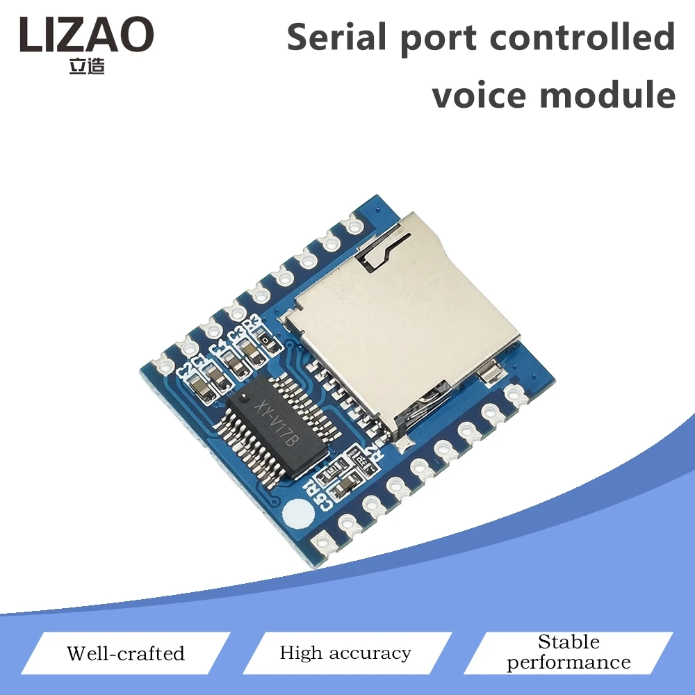 XY-V17B Serial Port Controlled Voice Playback Module TF Card MP3 Audio Player Module For Arduino