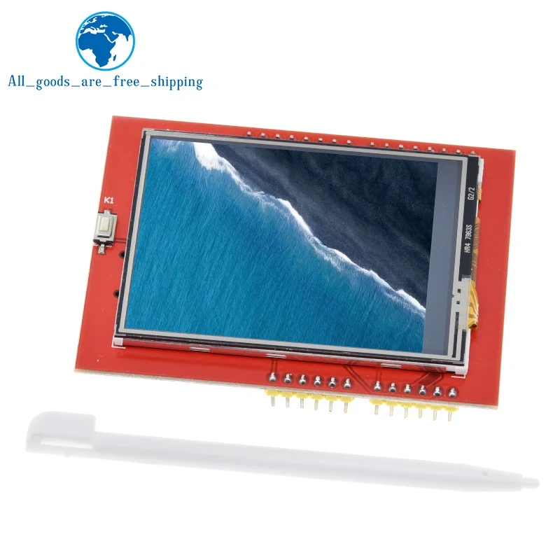 

TZT LCD module TFT 2.4 inch TFT LCD screen for Arduino UNO R3 Board and support mega 2560 with Touch pen ,UNO R3