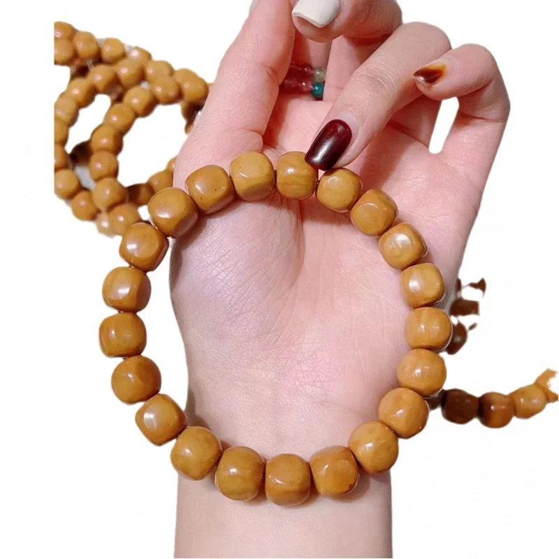 Monkey Head Carved Hexagonal Old Light Bead Monkey Head Accessories Single Circle Monkey Head Octagonal Large Intestine Multiple image 5