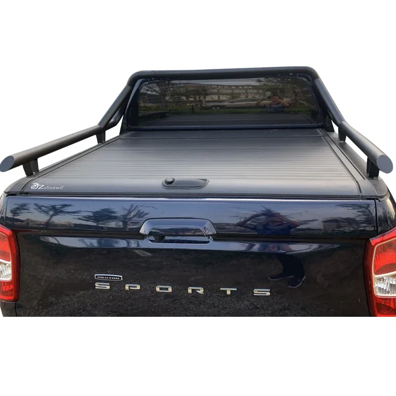 Zolionwil Wind-resistant manual roller lid pickup truck bed tonneau cover for ssangyong musso