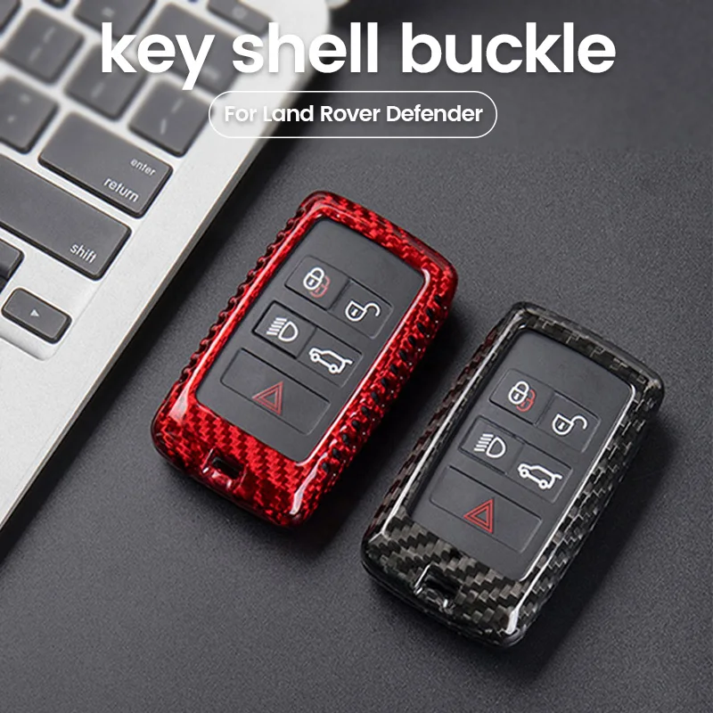 

be suitable for Land Rover Defender Range Rover Sport Evoque key case buckle key sleeve carbon fiber