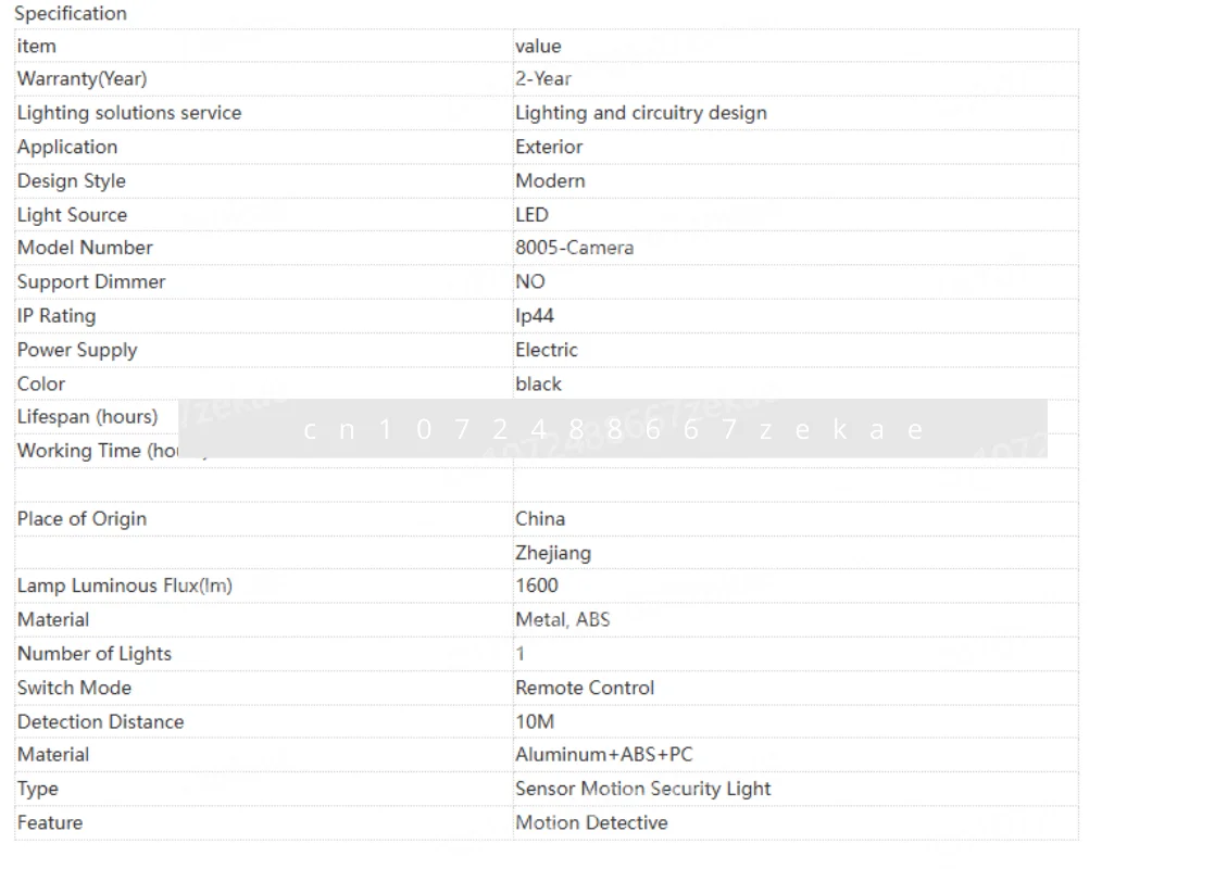 

Лидер продаж, стильный садовый светильник безопасности, может видеоразговор с датчиком, уличная светодиодная камера Wi-Fi