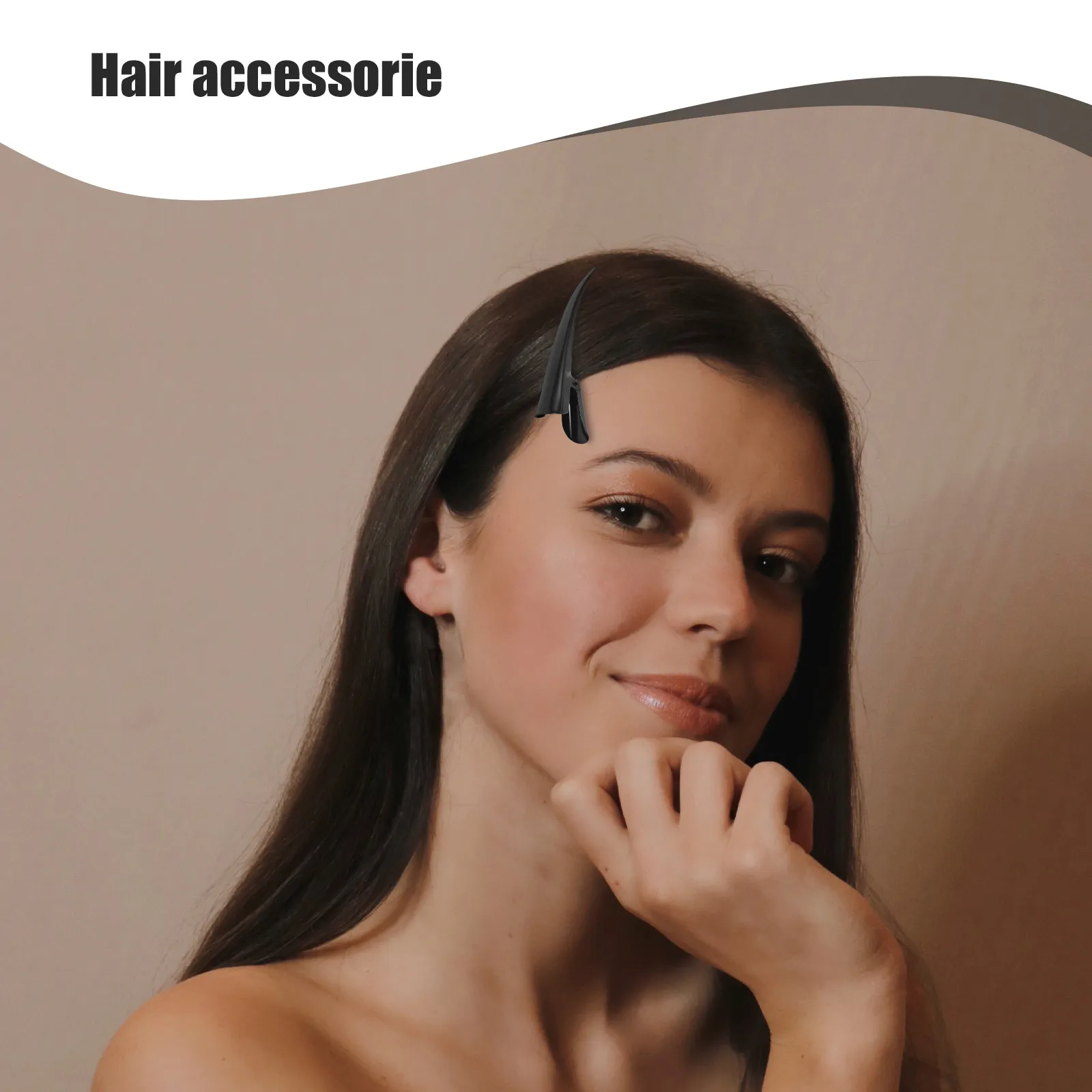 

3Pcs Duckbill Hair Clips Hair Snap Clips for Home Professional Use Pin Curls Hold Bows Crafts Paper Organization Elegant