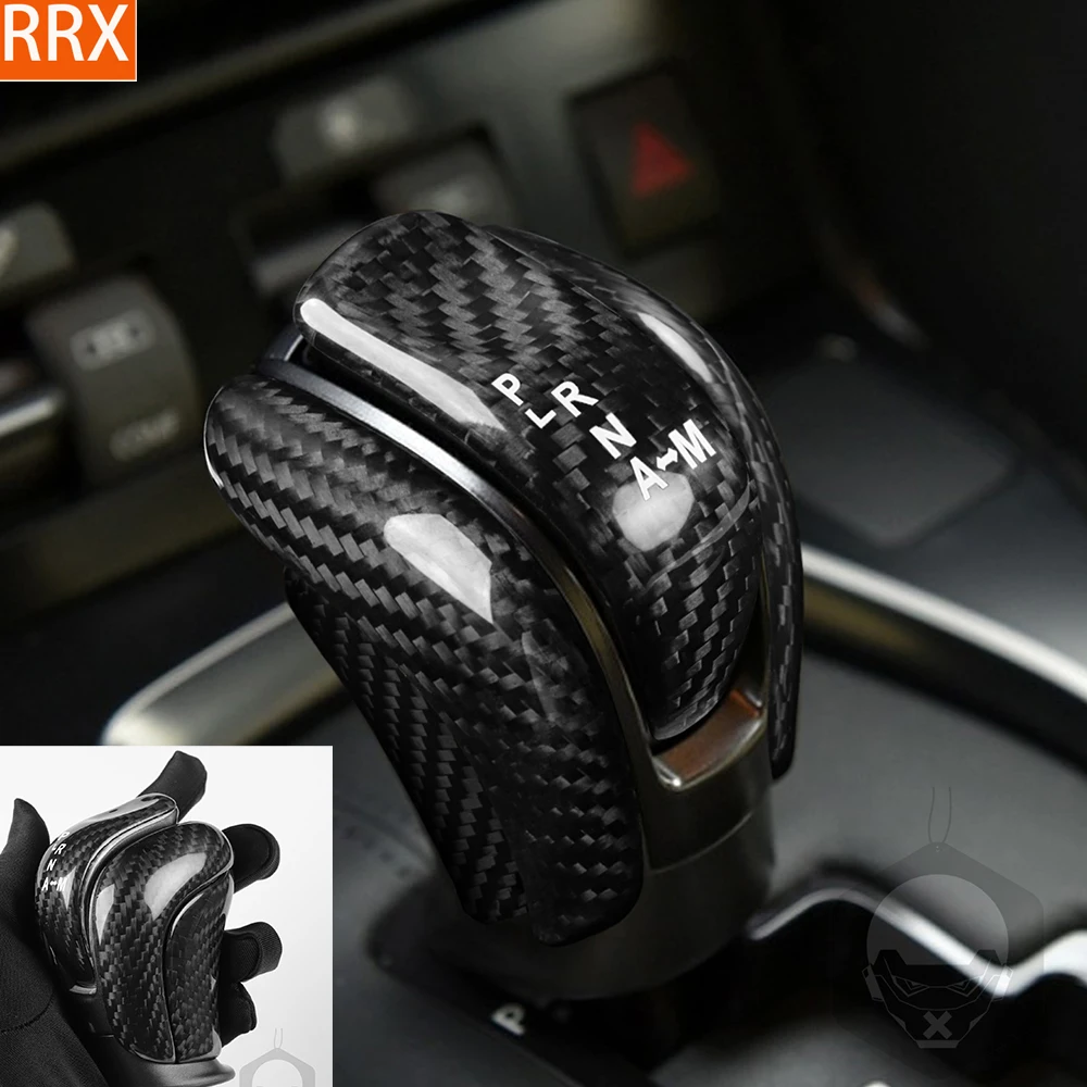 

For Nissan GTR R35 2017-2022 Real Dry Carbon Fiber Shift gears Gear knob header Panel Cover Car inside decorative Accessories