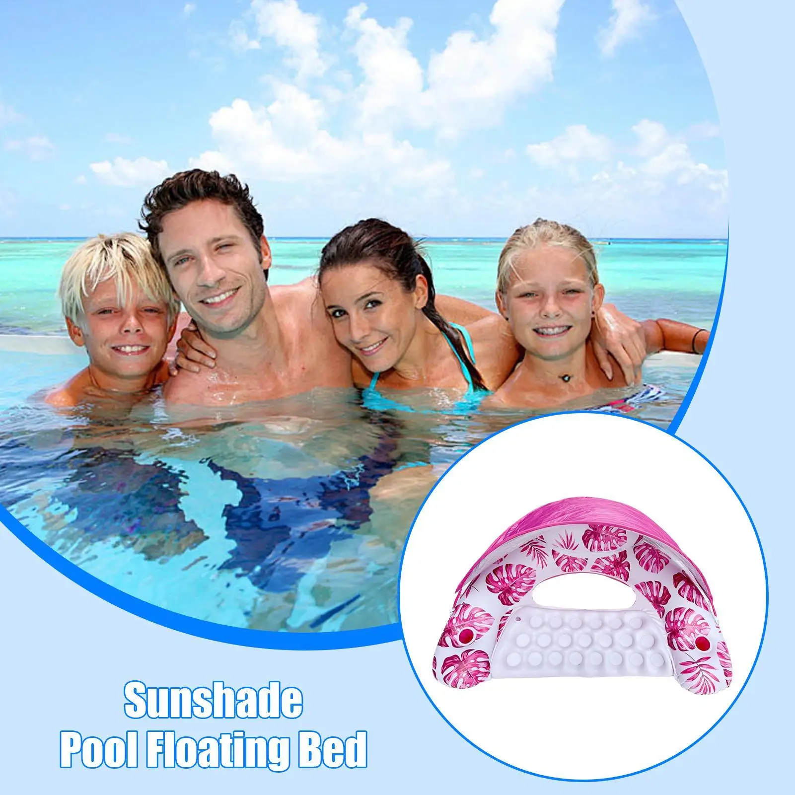 

Pool Floats For Adults Water Float Pool Rafts For Adults Raft Lounge Chair With Cup Holder Lounger Floating For Outdoor Summer