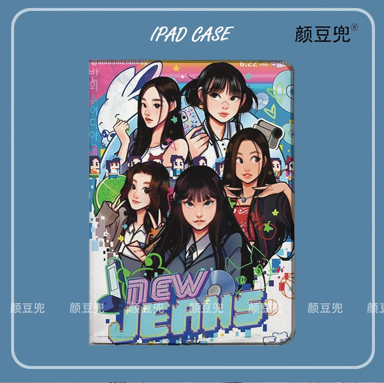 

New Jeans Anime HANNI Cases For iPad 10.2 9th 10th Air 3 Mini 6 5 Cases Luxury Silicone Pro 12.9 11 inch For iPad Air 4 5 Cases