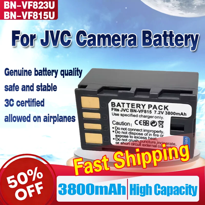 

High-Quality BN-VF823U VF815U Battery Charger for JVC VF808 HD7 HD3 D760 MG575 MG330