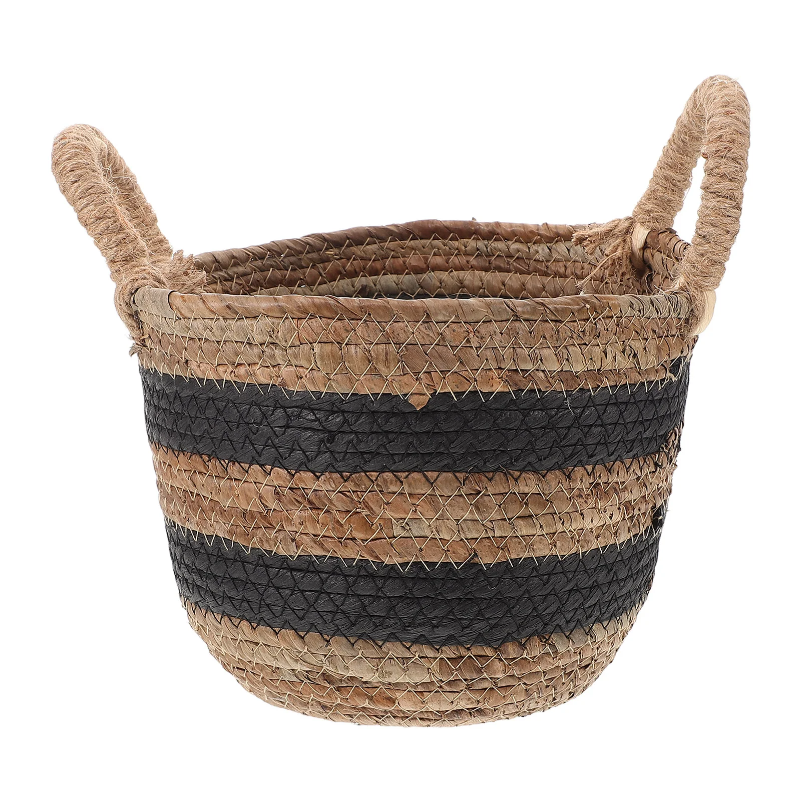 

Large Capacity Wicker Storage Basket Handmade Rattan ganizing Bin Plant Pot Holder Towel Container Produce Hamper Toy