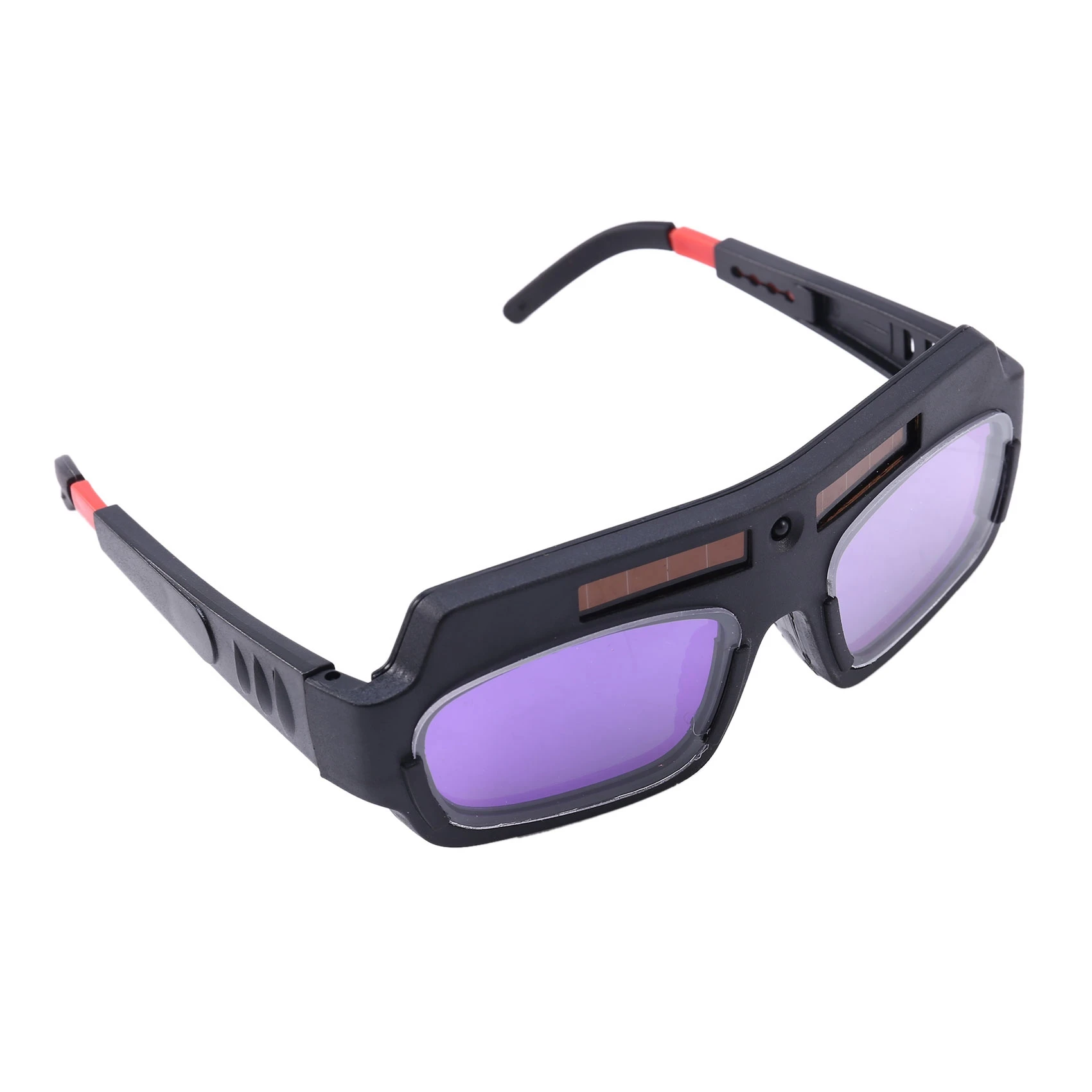 ABMO 6Pc Solar Powered Auto Darkening Welding Mask Helmet Goggles Welder Glasses Arc Anti-Shock Lens For Eye Protection