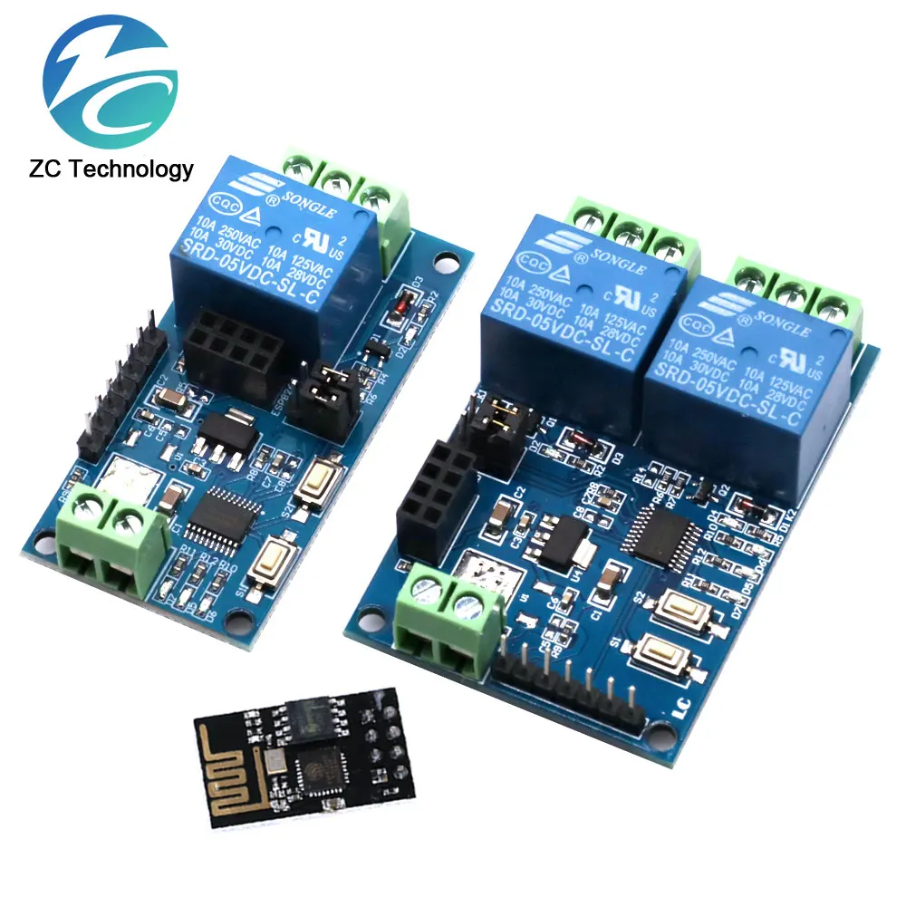 ESP8266 ESP-01 5V 1 kanał 2 sposób moduł przekaźnika WiFi rzeczy inteligentny przełącznik sterowania domowy zdalny ESP01 moduł bezprzewodowy WIFI aplikacja na telefon