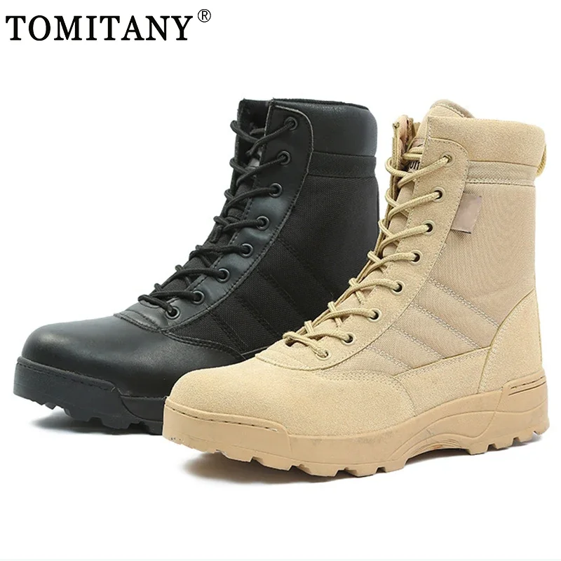 Winter New Tactical Boots Men Shoes Special Force Desert Combat US Boots Outdoor Man Work Safety Boots Ankle Shoes