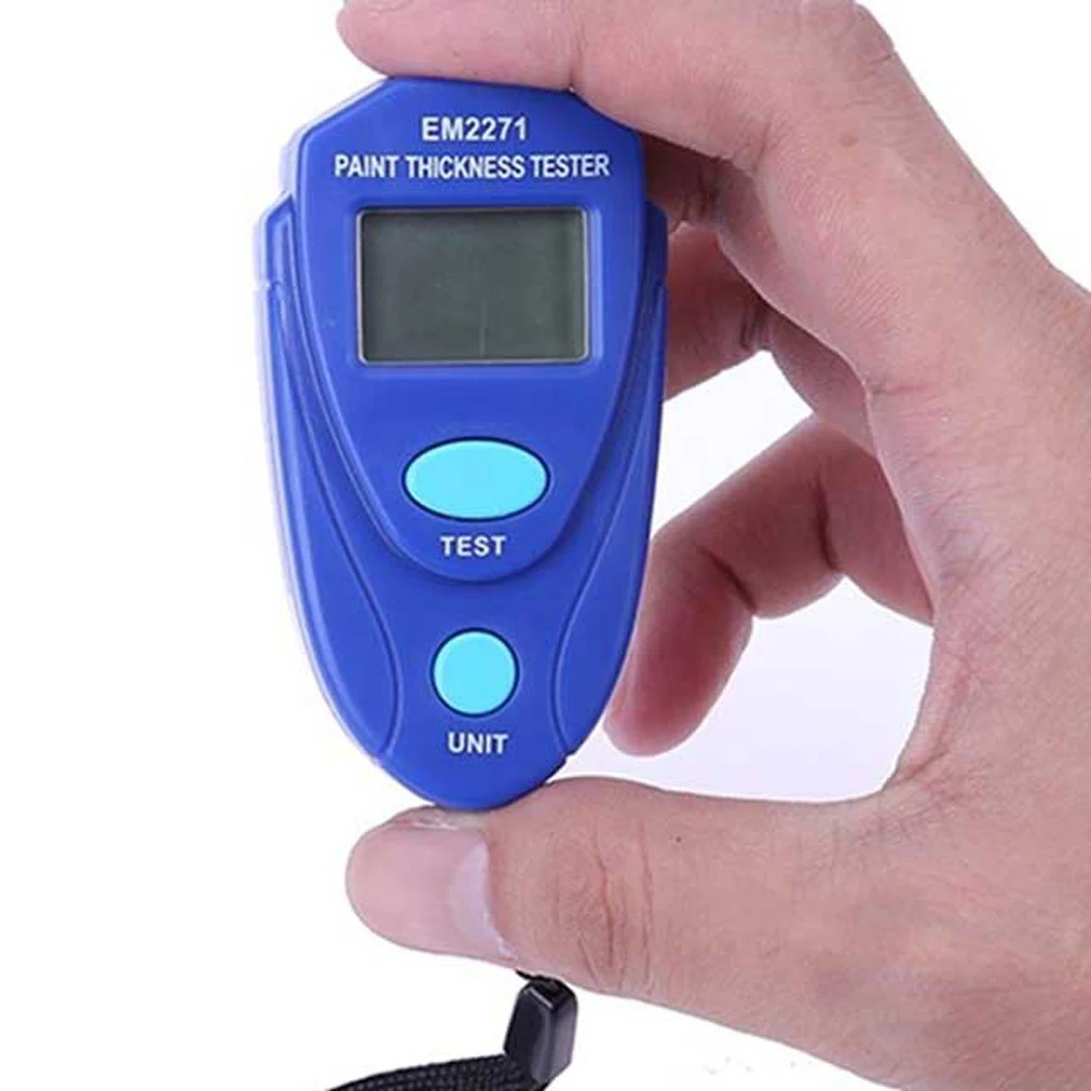 

EM2271 Thickness Gauge Digital Mini Automotive Paint Surface Tester Car Paint Coating Tester Meter LCD Display