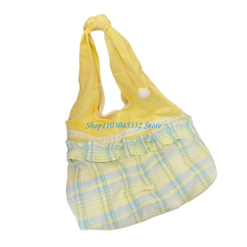 محفظة كتف شبكية عصرية ذات تفاصيل من الدانتيل ومنظمة داخلية واسعة وحقيبة يومية احترافية غير رسمية