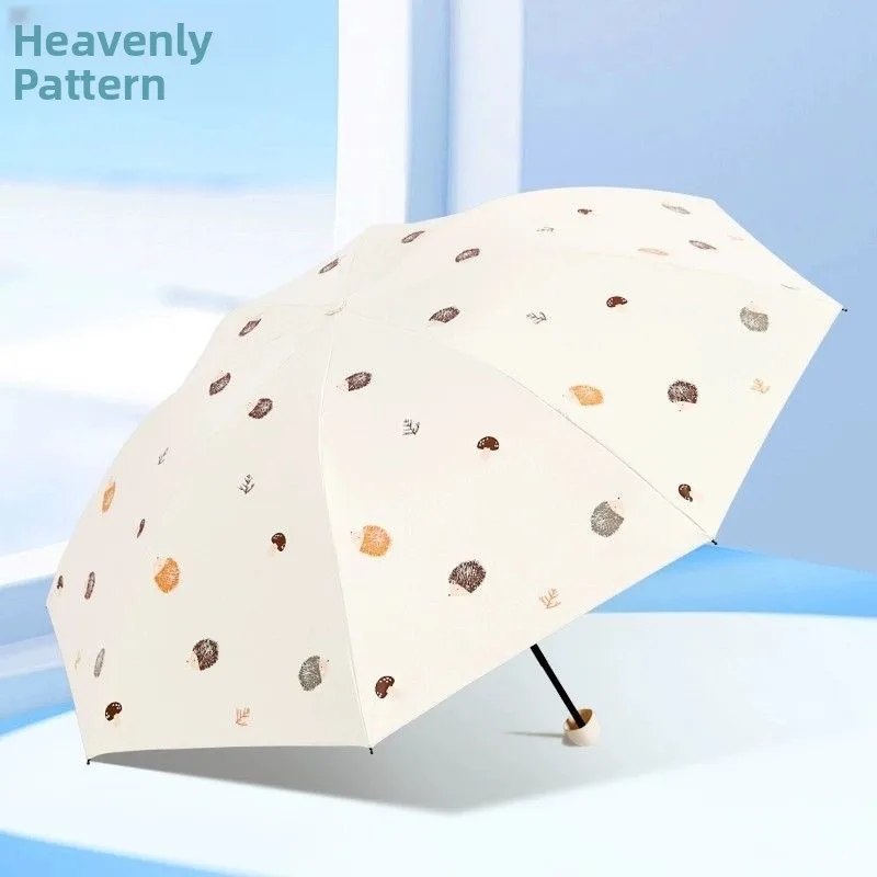 

Sun Protection Umbrella 33907E Versatile Elf Black Glue Rain And Sun Dual Use Three Umbrella Foldable Style from Mainland China
